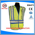 CE EN20471 Yellow Reflective safety jacket, outside knitted, linner mesh, it is popular for motor,bike driver in europe Market